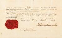 Royal Patent, signed by Kamehameha III and by Keoni Ana, Minster of the Interior