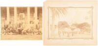 Two photographs of the Hawaiian Capitol Building