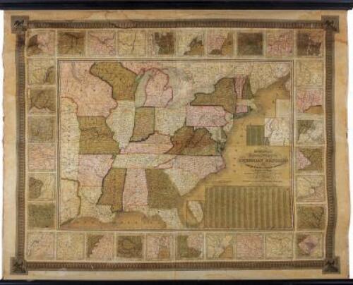 Mitchell's National Map of the American Republic of United States of North America, Together with maps of the Vicinities of Thirty-Two of the Principal Cities and Towns in the Union