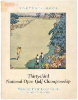 Thirty-Third National Open Championship...Played on the West Course of Winged Foot Golf Club, Mamaroneck, NY, June 27-29, 1929. Souvenir Book