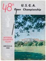 48th USGA Open Championship, Riviera Country Club, Los Angeles, June 10, 11, 12, 1948. Official Program