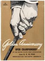 Official Souvenir Book and Program of the Golden Anniversary Open Championship of the United States Golf Association, June 8, 9, 10, 1950, Merion Golf Club, East Course, Ardmore, PA