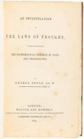 An Investigation of the Laws of Thought, on which are Founded the Mathematical Theories of Logic and Probability
