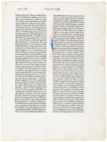 Leaf from the 1462 Fust and Schoeffer Bible