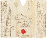 1828 letter about claims to a legendary treasure accumulated on the African island of Madagascar