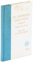 St. Andrew's Golf Club, Year Book 1938