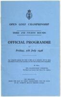 Open Golf Championship, Third and Fourth Rounds, Official Programme for Friday, 5th July 1946