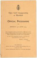 Official Programme for the Open Golf Championship at Muirfield