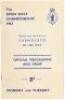 The Open Golf Championship 1953. Played over the Links of Carnoustie 6th-10th July. Official Programme and Draw. Monday and Tuesday