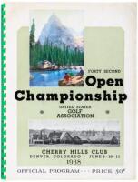 Forty Second Open Championship United States Golf Association [cover title]: Official Souvenir Book and Program...Held at Cherry Hills Club Denver, Colorado, June 9, 10, 11, 1938