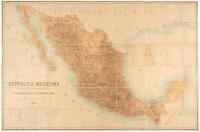 Carta General De La Rep&uacute;blica Mexicana Formada en la Secretaria de Fomento, con mejoramiento de datos, por Disposici&oacute;n del Secretario Del Ramo Ingeniero Manual Fern&aacute;ndez Leal 1899