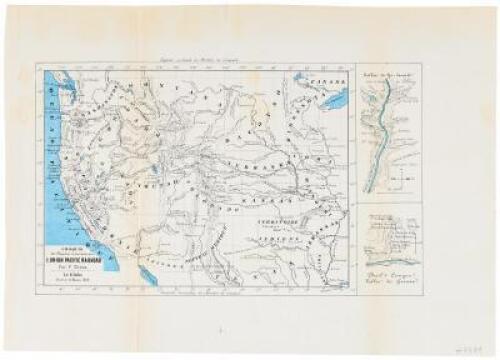 Croquis des Régions traversées par L'Union Pacific Railvoad[sic] Par. P. Chaix