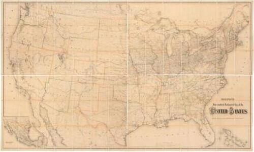 Colton's Intermediate Railroad Map of the United States