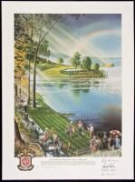 Color lithograph - No. 16 Hazeltine National Golf Club