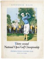 Souvenir Book, Thirty-second National Open Golf Championship. Olympia Fields Country Club