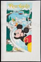 Original artwork for poster advertising River Country at Disney World in Florida