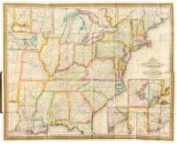 Mitchell's Travelers Guide through the United States. A Map of Roads, Distances, Steamboat & Canal Routes &c. By J.H. Young