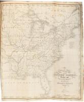 Sketch of the Geographical Rout of a Great Railway, by which it is proposed to connect the canals and navigable waters of the states of New-York, Pennsylvania, Ohio, Indiana, Illinois, Missouri; and the Michigan, North-West, and Missouri Territories; Open