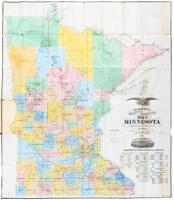 Burritt's Sectional and Township Map of Minnesota Compiled from the latest authentic sources by J.B. Power, Chief Draughtsman Sur. Genl. Office St. Paul, Minn.