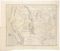 Carte Des Nouvelle Etats et Territoires annex&eacute;s aux Etats-Unis Extrait de la carte G&eacute;nerale des Etats-Unis Publi&eacute;e New York en 1851 par H. S. Tanner