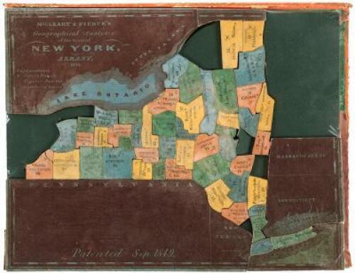 Dissected Map of the State of New York (from label on box)