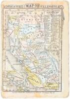 Miniature Map of California... Copyright secured 1859 and Published by E.L. Barber, Sacramento City Cal.