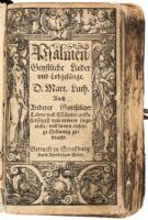 Psalmen, Geystliche Lieder und Lobgesange D. Mart. Luth...
