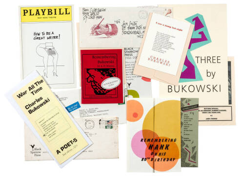 Lot of miscellaneous Bukowski related items