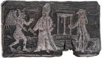 Two original printing blocks with wood engravings