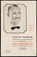 Official Catalog Program of the Twenty-Second Annual Pacific Automobile Show