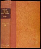 What I Saw in California: Being the Journal of a Tour by the Emigrant Route and South Pass of the Rocky Mountains, Across the Continent of North America, the Great Desert Basin, and Through California, in the Years 1846, 1847