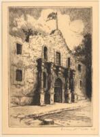 The Alamo - original etching