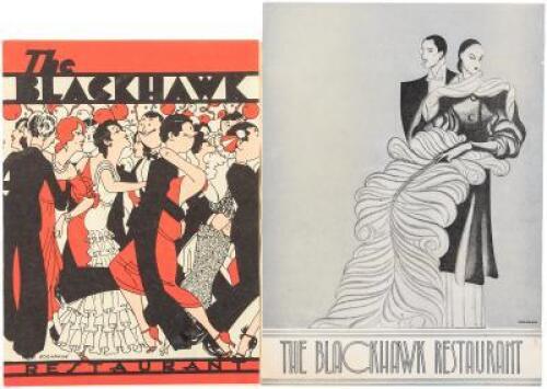 2 menus for Black Hawk restaurant, Chicago