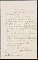 Autograph Letter, signed, to Samuel Colt