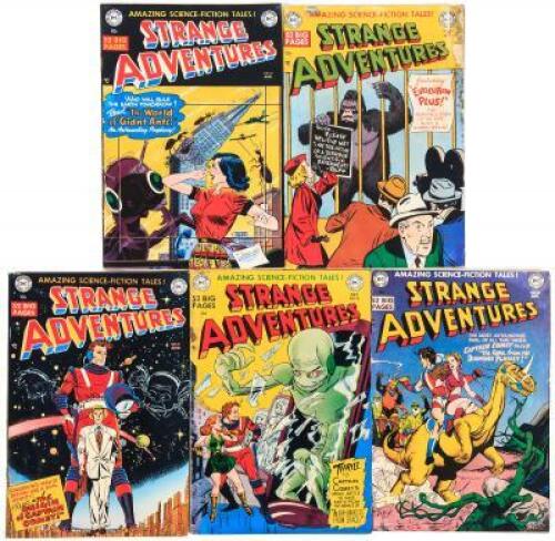 Five issues of Strange Adventures
