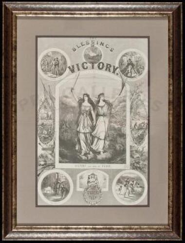 The Blessings of Victory - Wood engraving from Harper's Weekly