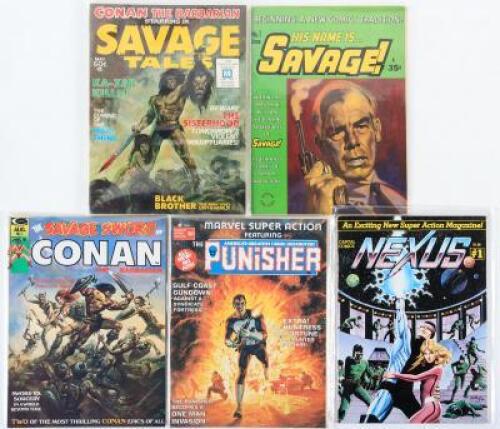 Five Comic Magazine First Issues - Featuring Conan and the Punisher