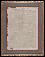 Rare Confederate Newspaper - Charleston Daily Courier, September 19, 1863