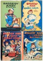 Four volumes of Raggedy Ann and Raggedy Andy stories