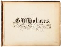 Album of autographs collected by George W. Holmes