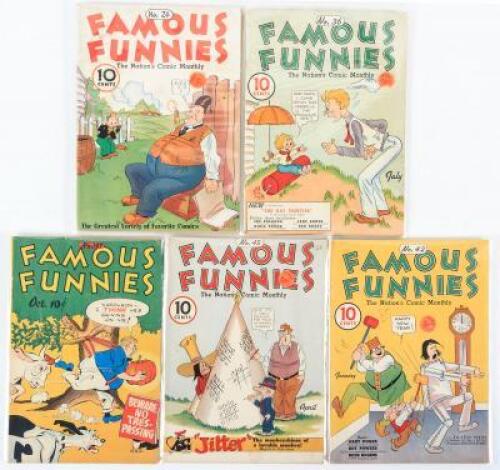 Five Issues of Famous Funnies