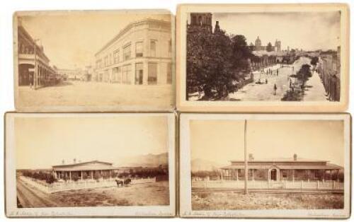 Three albumen photographs of Chihuahua, Mexico, and one of El Paso, Texas, relating to Dr. James William Thayer and his practice in those cities