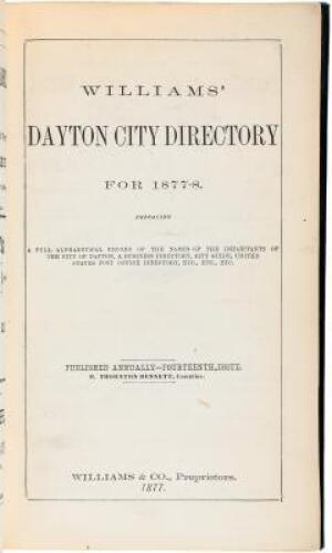 Williams' Dayton City Directory for 1877-8