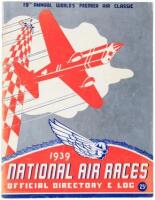 1939 National Air Races, Official Directory & Log