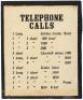 Broadside/poster directory for making telephone calls to the various levels of the Golden Center mine in Grass Valley, California
