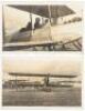 Five real-photo postcards featuring biplanes at the 1914 Pomona air show and Glenn Martin's record-breaking high-altitude flight - 3