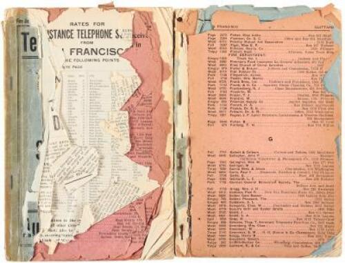 San Francisco Telephone Directory, August 1906 - Two Copies