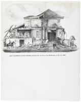 San Leandro Court House, Alameda Co. as left by the Earthquake of Oct. 21, 1868