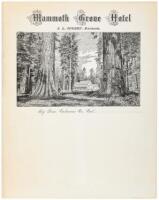 Mammoth Grove Hotel: J.L. Sperry, Manager. Big Trees, Calaveras Co., Cal.