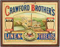 Crawford Brothers Linen Threads, Beith near Glasgow - Hanging Store Sign